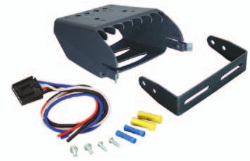 dash-hugging design Integrated Plug & Play port for 2-plug adapters Snap-in mounting clip allows user to remove and store the control when not in use Electric trailer brake control for up to 4