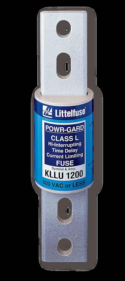 Fuses UL Class L CLASS L - KLLU SERIES FUSES 600 Vac Time-Delay 60-4000 A Ordering Information AMPERE RATINGS 60 750 000 400 800 3000 650 800 200 500 2000 3500 700 900 350 600 2500 4000 SERIES