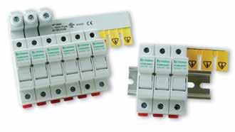 6Fuse Blocks and Holders Blocks and Holders BUS BAR SYSTEM POWR-BAR Distribution Description A key objective for panel designers is safe distribution of power to multiple fuse holders in a compact