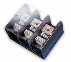 Blocks and Holders POWR-BLOKS Distribution Blocks Splicer Blocks Covers Connectors Box lug connectors are designed for use with a single or multiple, solid or class B or C stranded conductor.