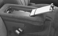 Your vehicle may have a center armrest storage compartment in the front bench seat.