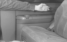 To return the seat to the passenger position, just lift up on the seatback and push it rearward until it latches.