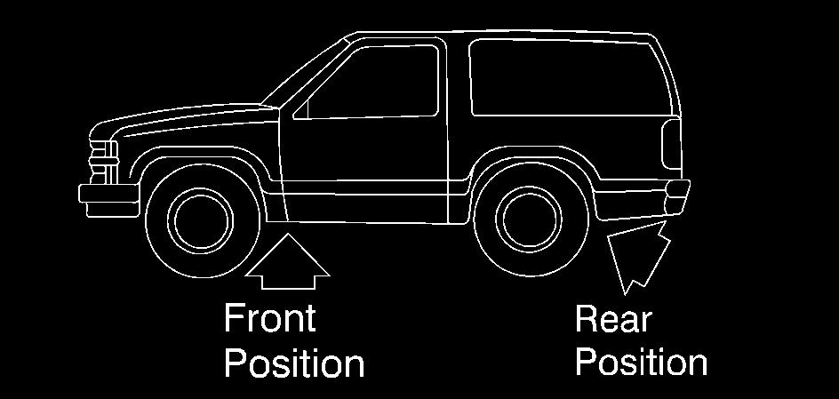 If the flat tire is on the rear of the vehicle, put the jack handle extension on the jack handle. 3. Position the jack under the vehicle.
