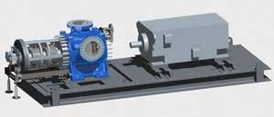 Contrary to the conventional design, the hydraulic part of the pump consisting of the liner and the rotors comes ready assembled with the mechanical seals, the bearings, the casing covers