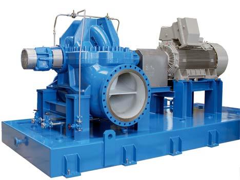 Heavy-duty, axially split, single-stage process pump, between-bearings HEAVY-DUTY, AXIALLY version according SPLIT, to API 610 Type BB1 SINGLE-STAGE PROCESS PUMP, BETWEEN-BEARINGS VERSION ZMK, ZMKV