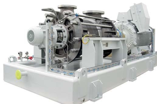 Heavy-duty, axially split, single-stage process pump, between-bearings HORIZONTAL, MULTISTAGE, version according to API