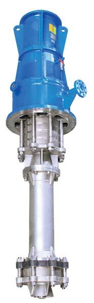 installation DESIGN FEATURES Pump meets all requirements of API 610 ATEX version Radial centrifugal pump with suspended NPSH impeller (option) Axial thrust compensation by means of balance piston