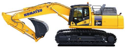 management Lower hydraulic pressure loss Safety First Komatsu SpaceCab (FOPS optional) Improved camera