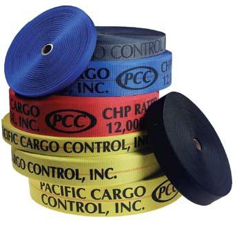 PCC MISCELLANEOUS Pacific offers a broad range of quality webbings specifically designed for the rigorous requirements of the heavy duty trucking industry.