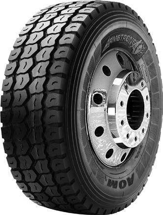 AOM Wide base, All Position tire for mixed service application offering improved