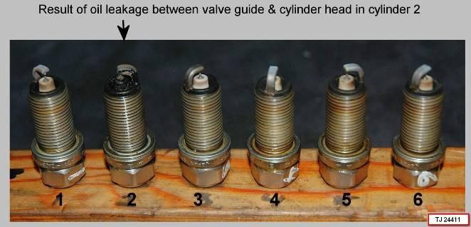 Step 4. Valve guides Note! It is very important to realize that there may be the presence of engine oil in the intake ports without an actual valve guide leakage.