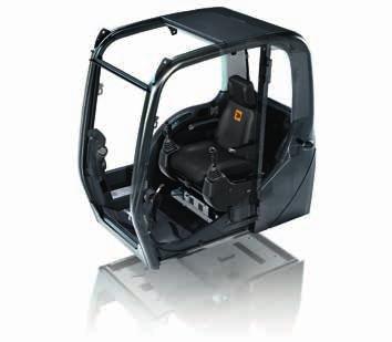 1 JCB JS220 bonnet opens front-to-rear for easy and safe engine service access.
