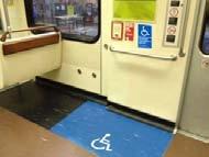 Example: New Decal Issue: W/C Space on Rail Cars The ADA does not have specific requirements for allocating space for wheelchairs on railcars On the Red/Purple Lines each car