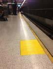 New decals and floor markings Issue: Tactile Path not Required In rail stations current requirements for visually impaired include: Tactile warning strip along edge Tactile