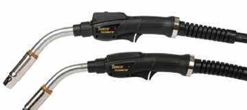 PulseMaster 350 Amp MIG Gun MIG MAX OUTPUT 350 AMPS DUTY CYCLE 60% WIRE SIZE UP TO.045" COOLED AIR WELDING PROCESSES: MIG (GMAW), Aluminum (GMAW) USAGE MED.