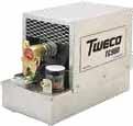 Tweco TC900 & TCV900 Water Coolers Tweco TCV900 Water Cooler FEATURES Designed for MIG Guns & TIG Torches up to 500 Amps 12,000 BTU @ 75 degree differential between ambient and return water