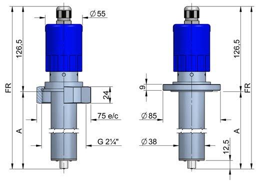 Insert pipe adaptor DN C (mm) L (mm) H (mm) 80 10,0 88,0 - s 100 12,5 85,5 - s 125 15,5 82,5 - s 150 19,0 79,0 - s 200 25,0 93 73,0 - s 250 31,0 67,0 - s 300 37,5 60,5 - s 350 44,0 54,0 -