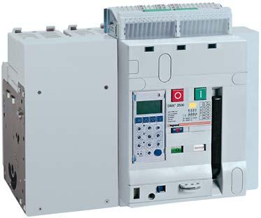 DMX 3 2500 and 4000 air circuit breakers from 800 to 4000 A NEW 286 56 + 288 02 (p. 27) 286 74 + 288 02 (p. 27) 287 56 + 288 02 (p. 27) Dimensions (p. 30 to 33) Electrical characteristics (p.