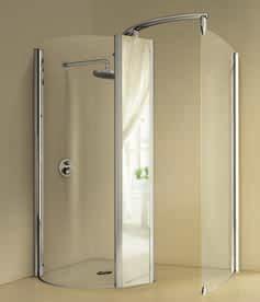* * Walk hauteur paroi / shower height 195 cm hauteur totale / total height 205 cm cristal transparent / clear glass 6 mm ref.