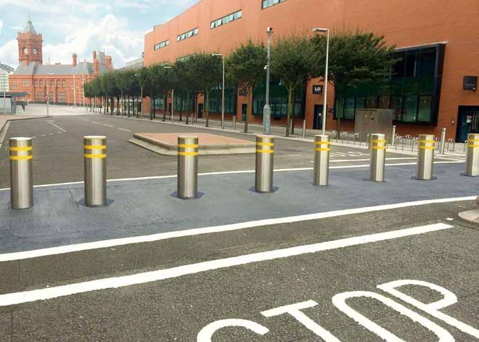 Vehicle Mitigation protection from the threat of VBIED s (vehicle borne improvised explosive devices) Designed to complement our Planet range of Static Bollard heights and diameters; interchangeable