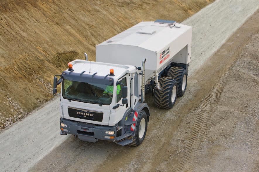 The self-propelled SW 19 SC binding agent spreader High-end binding agent spreader of the latest generation The most high-powered machine in the range of Streumaster binding agent spreaders, the SW