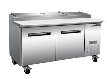 PIZZA PREPARATION TABLES Maxx Cold X-Series Pizza Preparation Tables provide users with a reliable and efficient way to quickly prepare pizzas and are