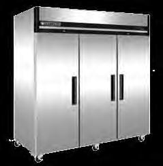 REACH-IN REFRIGERATION Stainless steel exterior and painted aluminum interior ensures years of long life and maximum durability CFC-free polyurethane foam insulation () heavy-duty, adjustable, PE