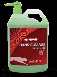 / INDUSTRIAL FLUID / / INDUSTRIAL FLUID / PUMA Mint Grit Hand Cleaner HANDCLEANER PUMA Quick Break Degreaser BREAK DEGREASER PUMA Mint Grit Hand Cleaner is a safe, non-toxic cleaner formulated to