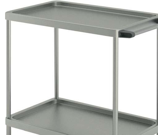 TROLLEYS DRESSING TROLLEYS Shelves with tray shape with dimensions 680 x 420 mm