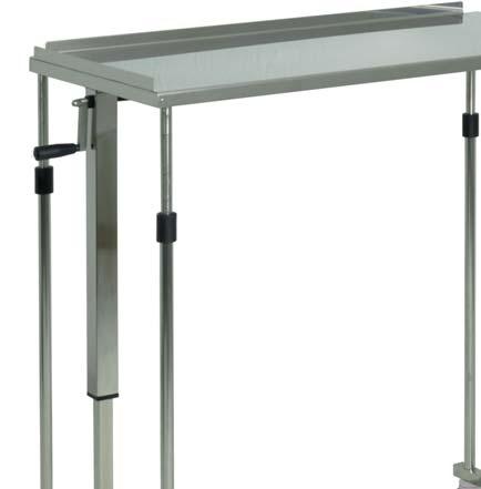 hidemar INSTRUMENT TABLE MANUAL HEIGHT ADJUSTMENT Manual height adjustment.