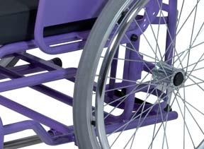 ø400 mm rear wheels ergonomic footrest