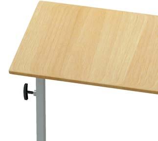 ROOM OVERBED TABLE Laminated wood top (600 x 400 mm) with fallproof