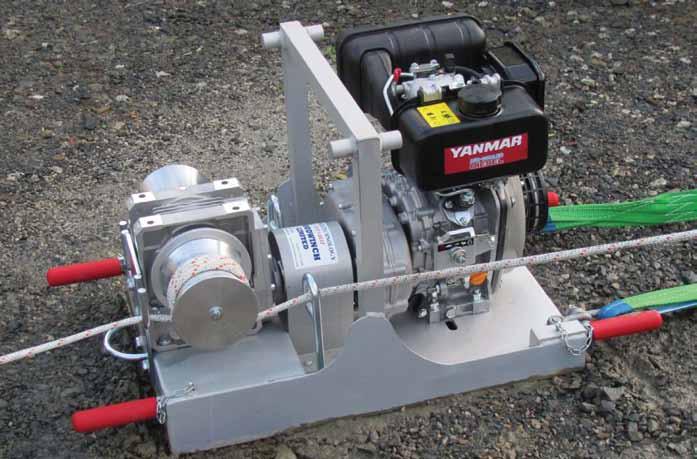 WINCH DUAL CAPSTAN, PETROL/DIESEL PORTABLE WINCH-PETROL/DIESEL PETROL WINCH Model No. GOODWINCH DIESEL WINCH MODEL No. GOODWINCH-DIESEL Also available without rope clutches Model No.