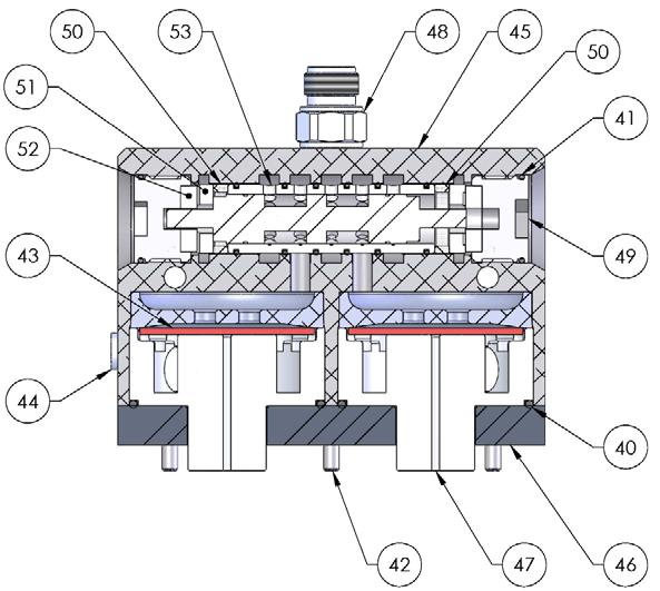 Maintenance Section 5.1 - Assembly Procedure Pump Assembly Air Motor Control Valve 192897 Main Valve (27) & exhaust manifold (28):- 1.