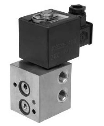 SOLENOID VALVES NAMUR 1/4" NC 13 2 3/2 327 The valves are certified according to IEC 61508 functional safety data and have SIL-3 capability (Exida approval) Compact tamperproof/manual reset function