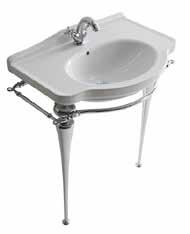 above with 3 Tap Holes Code: BDS-RET-132211-B-WH Wall Mounted Wash Basin 55 One Tap Hole with Overflow [with Fixing Kit] 550 x 440 x 60 mm Code: