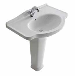 BDS-RET-915123-A-PN Full Pedestal (Optional) 680 mm Height Code: BDS-RET-102111-A-WH Overflow Cover (optional to replace Overflow Ring) Code: