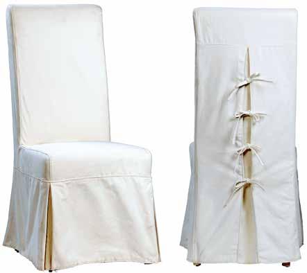 SIMPSON SIDE CHAIR White washed rattan frame Off-white cushion seat Seat height 18" For