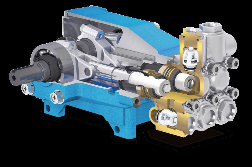 Specially formulated, Cat Pumps exclusive high-pressure seals offer unmatched performance and seal life.