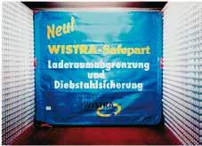 I O N A L E S P E D I T E U R E WISTRA Safepart Theft protected partitioning of cargo space Version integrated theft protection easy
