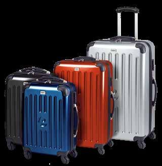 LUXURIOUS, EXTREMELY STRONG AND SUPER LIGHTWEIGHT Top quality material: polycarbonate/abs Super lightweight suitcases, which enables you to take more kilos of luggage on board of the airplaine for