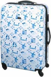 HOLLAND PRINTS, COLOURFUL AND EXTREMELY STRONG Top quality material: ABS/polycarbonate film with print Super lightweight suitcases, so you can take more kilos