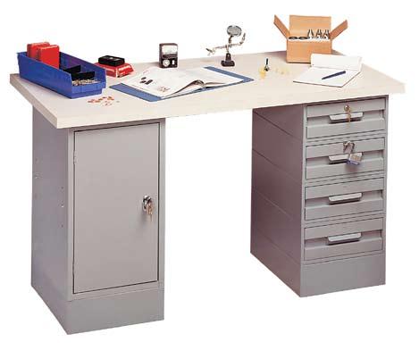 Open Work Benches Shop Furniture Modular Work Benches 10 56 13/PEN BuyLine 1111 Bench Accessories D B C Two Leg Styes E Steel Top With Fixed Leg Steel Top With Adjustable Bench Leg These classic work