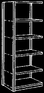 Clipper Shelving is available in Open and Closed configurations, and can be customized with accessories on the following page.