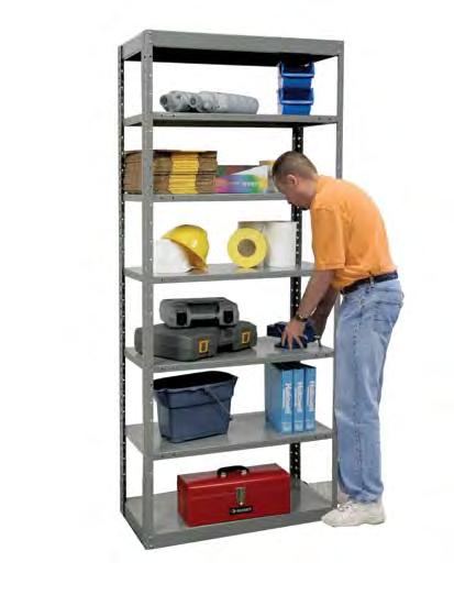 slots to hold shelves securely in place Provides independent positioning of intermediate