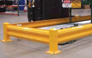 steel uprights and finished in a bright safety-yellow powder