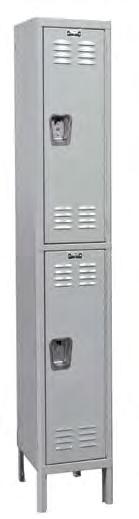 finish DOOR: 16 gauge, louvered for added ventilation, HINGES: Continuous piano type HANDLE: Stainless steel recessed
