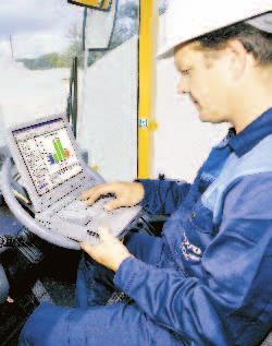 Volvo s PC-based MAchine TRacking Information System (MATRIS) provides a comprehensive report on your Volvo wheel loader s working history.
