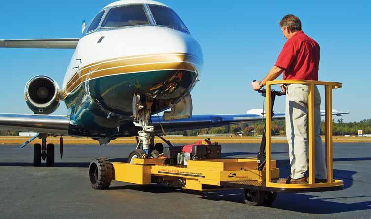 757 Corporate Aircraft Will move aircraft weighing up to 35,000 lbs *MGTOW Gas powered aircraft mover designed to move corporate jets, helicopters and transports for thousands of dollars less than