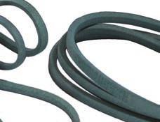 V-BELTS FOR BACK IDLER AND CLUTCHING APPLICATIONS POWERATED Green textile wrapped V-belt PoweRated V-belt is recoended for heavy-duty drives and